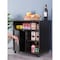 Basicwise Printer Kitchen Office Storage Stand With Casters, Black QI003556.B - alternate 3